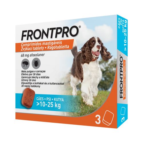 FRONTPRO RÁGÓTABLETTA KUTYA M/10-25KG/  3 tabletta