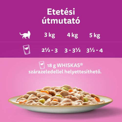 Whiskas alutasak eledel macskák részére krémes ízesítéssel 12 x  85 g