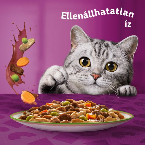 Whiskas alutasak 12 pack eledel macskák részére a séf ajánlata ízesítéssel 12x85 g 12 x  85 g