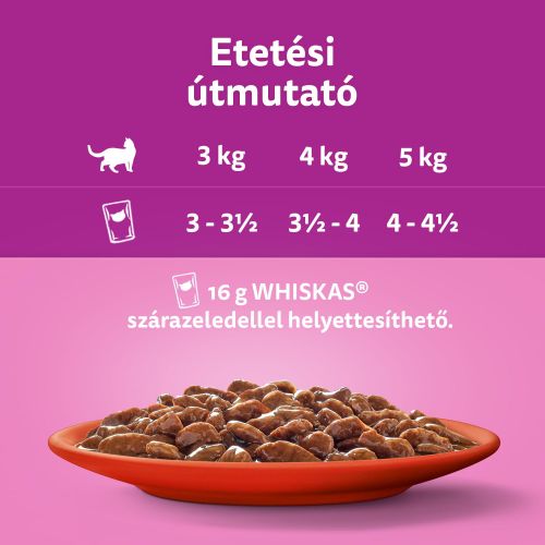 WHISKAS alutasakos 12-pack húsos 12*85g eledel macskák részére 12 x  85 g