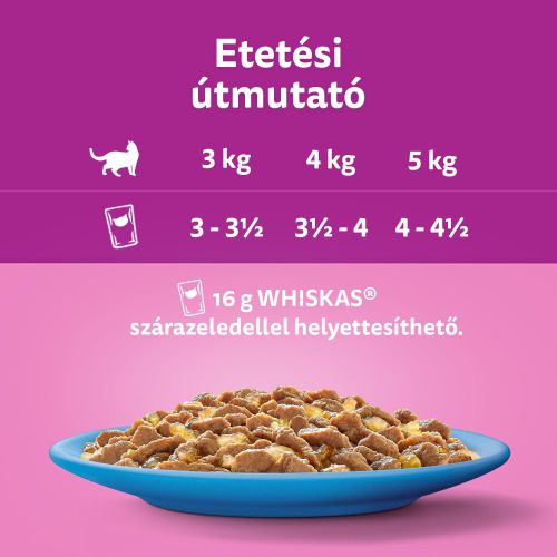WHISKAS alutasakos 12-pack halas válogatás 12*85g eledel macskák részére 12 x  85 g