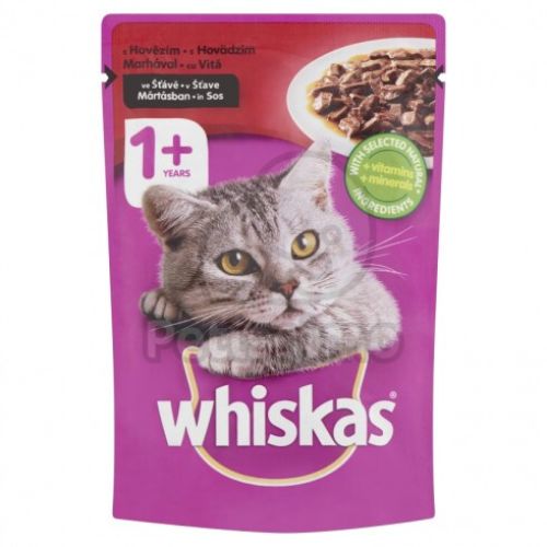 Whiskas alutasak mártásban - marha 28 x  85 g