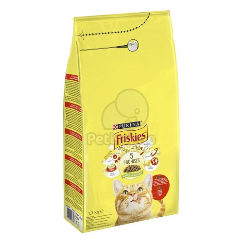 Friskies száraz macskaeledel marhával, csirkével és zöldségekkel  1.7 kg