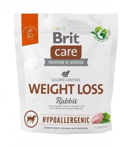 Brit Care Dog Hypoallergenic Weight Loss Rabbit & Rice  1 kg