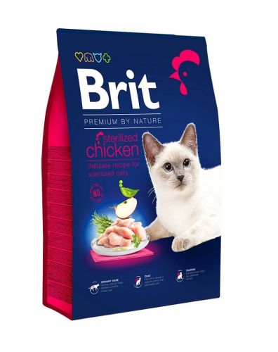 Brit Premium by Nature Cat Sterilized Chicken  8 kg