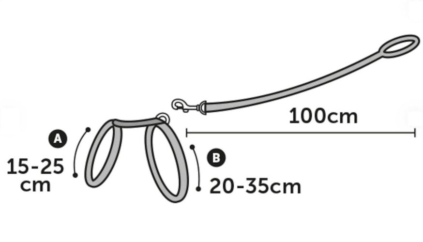 Flamingo egérmintás hám és póráz macskáknak  20-35 cm/25-45 cm