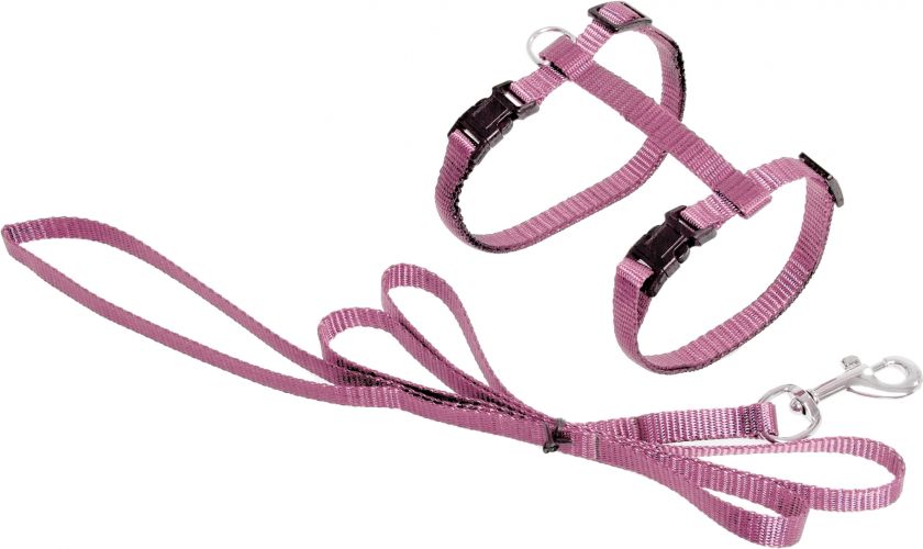 Flamingo Ziggi hám és póráz macskáknak - pink  22 cm