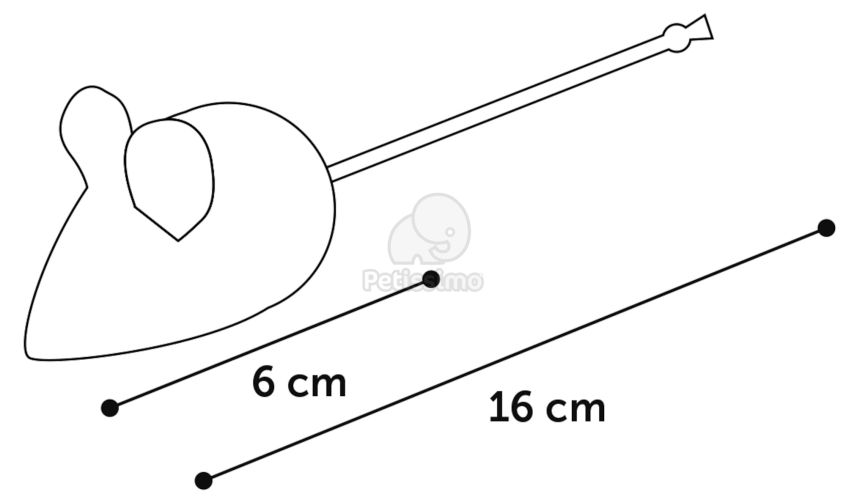 Flamingo Floera játék egér macskáknak  16 cm