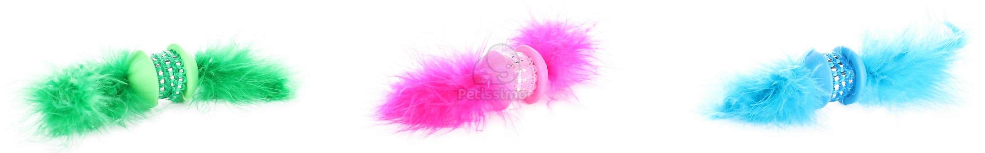 Flamingo játéklabda tollakkal macskáknak  1 db