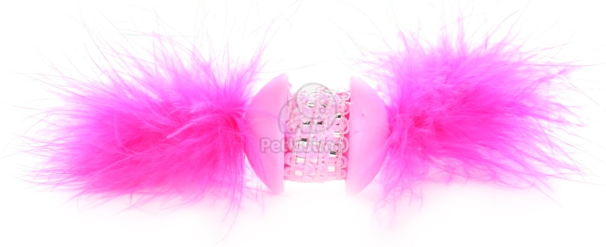 Flamingo játéklabda tollakkal macskáknak  1 db