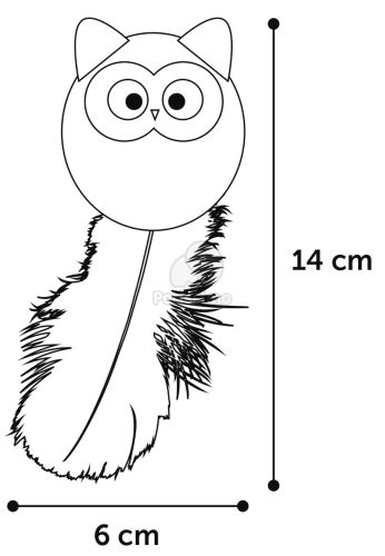 Flamingo Winny macskajátékok  Bagoly 14  cm