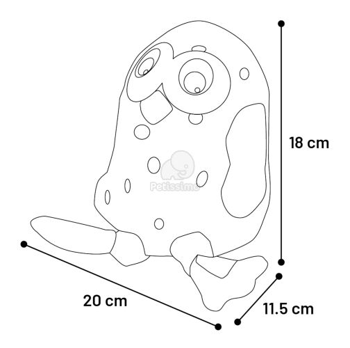Flamingo Birdi plüss madár kutyajáték  1 db