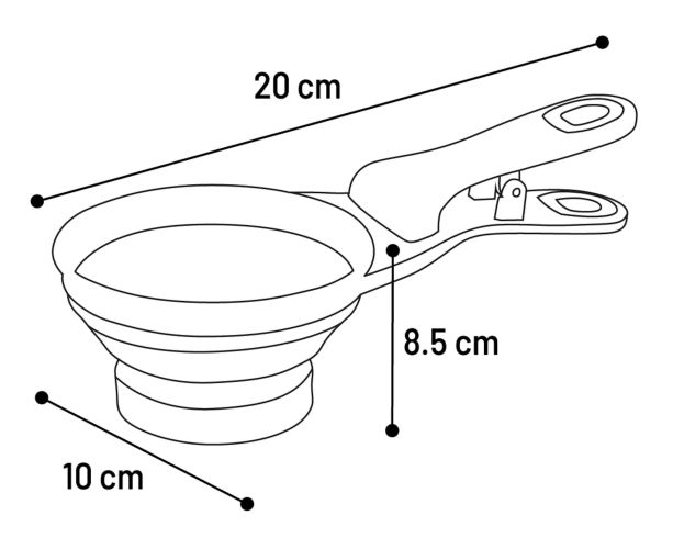 Flamingo tápkimérő kanál - piros  1 db