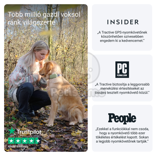 Tractive Dog XL - kutya GPS nyomkövető és aktivitásmérő  Zöld 