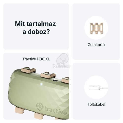 Tractive Dog XL - kutya GPS nyomkövető és aktivitásmérő  Zöld 