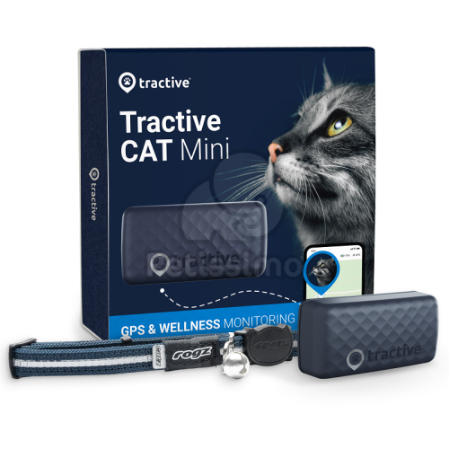 Tractive GPS Cat Mini - macska GPS nyomkövető és aktivitásmérő  Sötétkék 