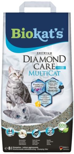 GimCat Biokat's Diamond Care MultiCat Fresh macskaalom  8 l
