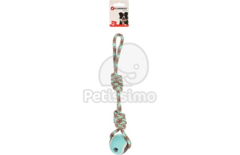 Flamingo játék kötélhurok teniszlabdával  1 db