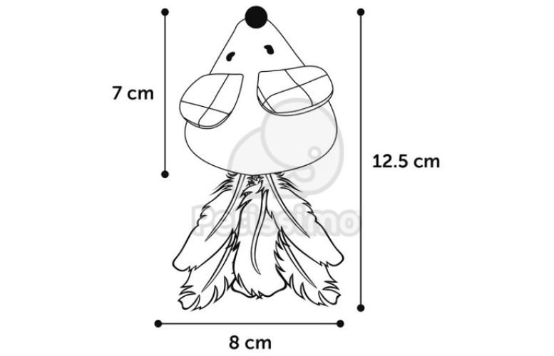 Flamingo Vinta játékegér  1 db