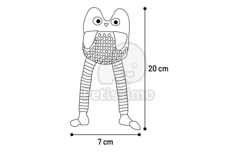 Flamingo macskajáték - Raibo sárga bagoly  1 db