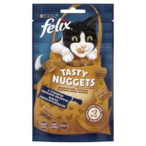 Felix Tasty Nuggets jutalomfalat - csirke, kacsa  50 g