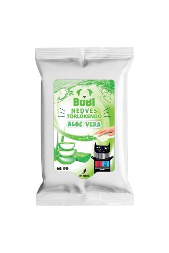 Bobi nedves törlőkendő kisállatok részére  60 db