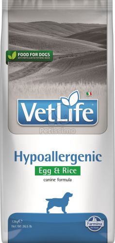Vet Life Dog Hypoallergenic Egg & Rice  2 kg