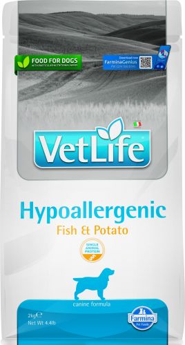 Vet Life Dog Hypoallergenic Fish & Potato  2 kg