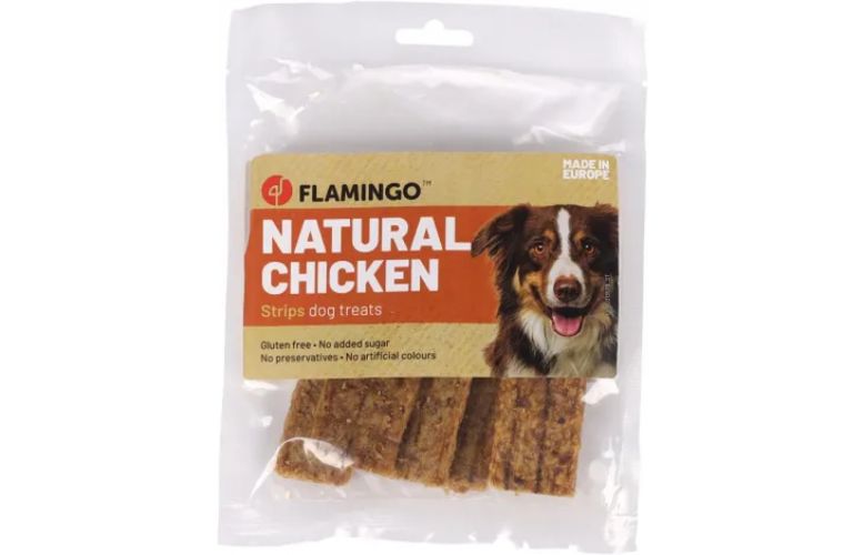 Flamingo Kutya Snack - csirke csíkok  100 g