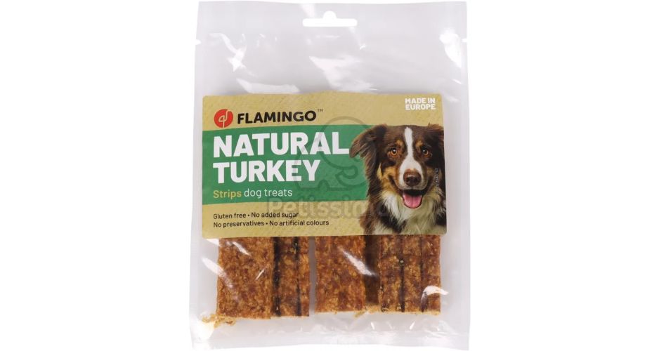 Flamingo Kutya Snack - pulyka csíkok  100 g