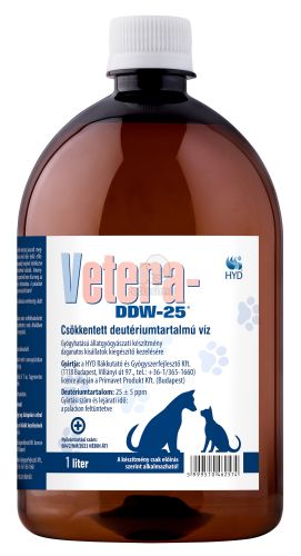 Vetera-DDW-25 csökkentett deutériumtartalmú víz  1 l