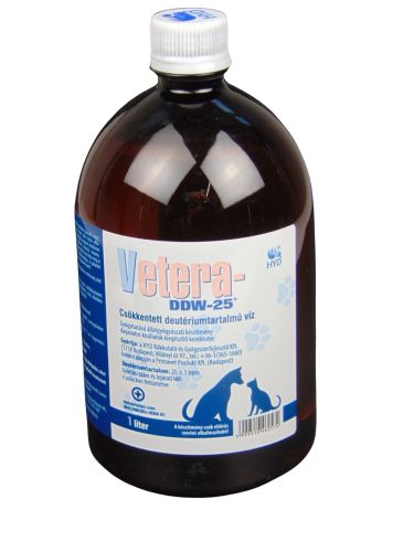Vetera-DDW-25 csökkentett deutériumtartalmú víz  1 l