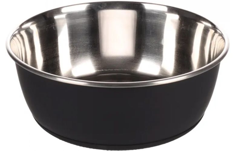 Flamingo Tobias fémtál kutyáknak - fekete  1900 ml