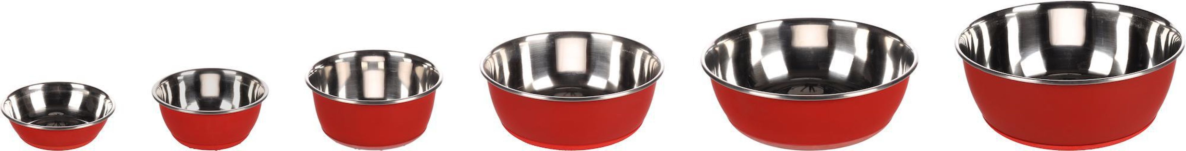 Flamingo Tobias fémtál kutyáknak - piros  1900 ml