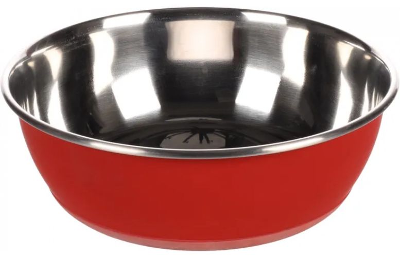 Flamingo Tobias fémtál kutyáknak - piros  2700 ml