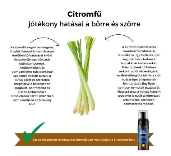 My Bulldog Shampoo - gyógynövényes kutyasampon citromfűvel  200 ml