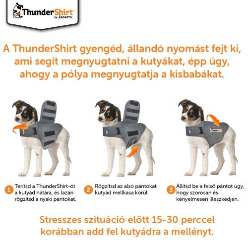ThunderShirt nyugi mellény kutyáknak  M db