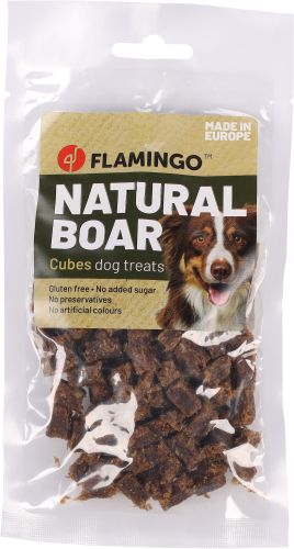 Flamingo Nature Snack - kockázott vaddisznó  80 g