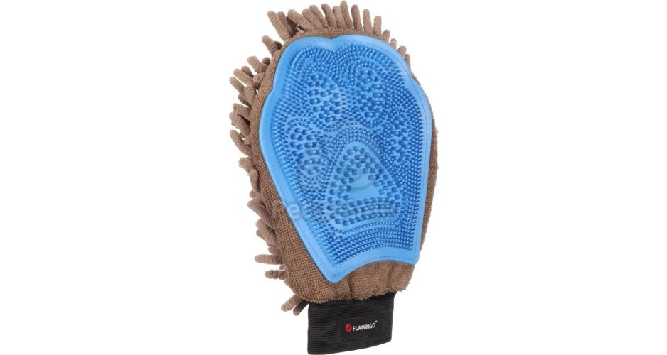 Flamingo Flava kutya masszírozó és szőrtelenítő kesztyű  1 db