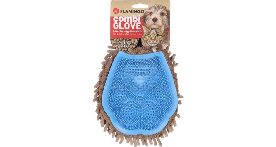 Flamingo Flava kutya masszírozó és szőrtelenítő kesztyű  1 db