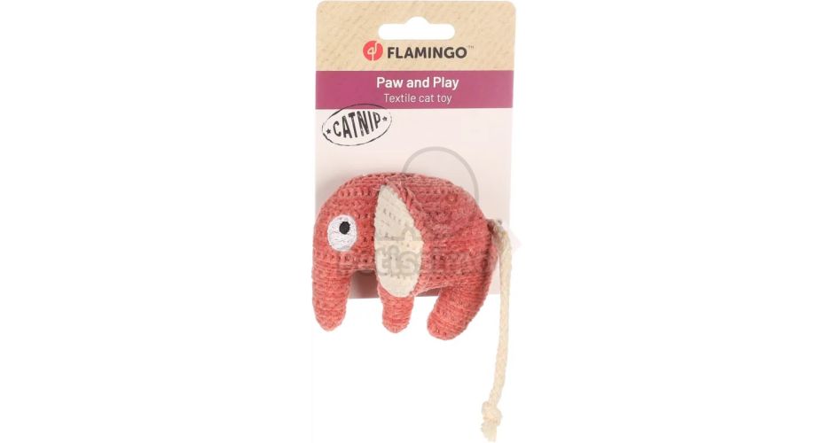 Flamingo Blaro elefánt macskajáték  Kék - 8.5 x 5 x 7 cm
