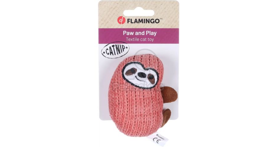 Flamingo Blaro lajhár macskajáték  Piros - 7 x 4.5 x 9.2 cm