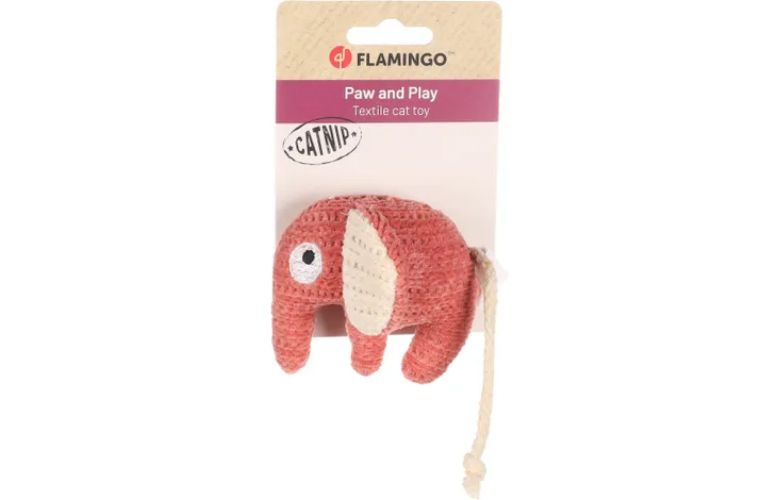 Flamingo Blaro elefánt macskajáték  Piros - 8.5 x 5 x 7 cm