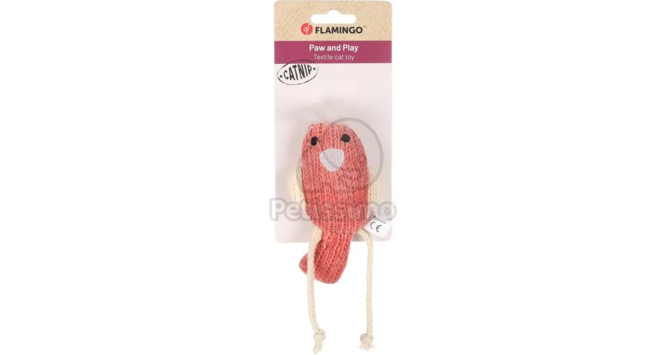 Flamingo Blaro madár macskajáték  Piros 1 db