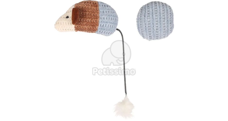 Flamingo Blaro egér labdával macskajáték  Piros 1 db