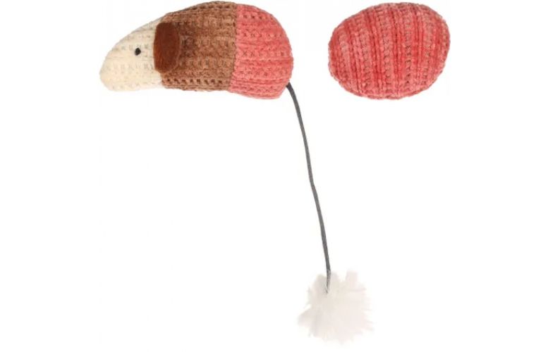 Flamingo Blaro egér labdával macskajáték  Piros 1 db