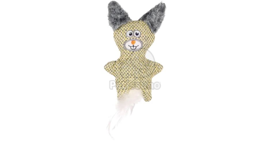 Flamingo Jagre nyúl macskajáték - sárga  1 db