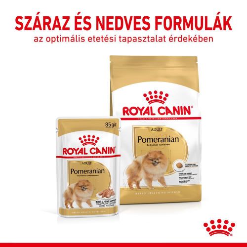 Royal Canin Pomeranian Adult - Pomerániai törpespicc felnőtt kutya nedves táp 12 x  85 g