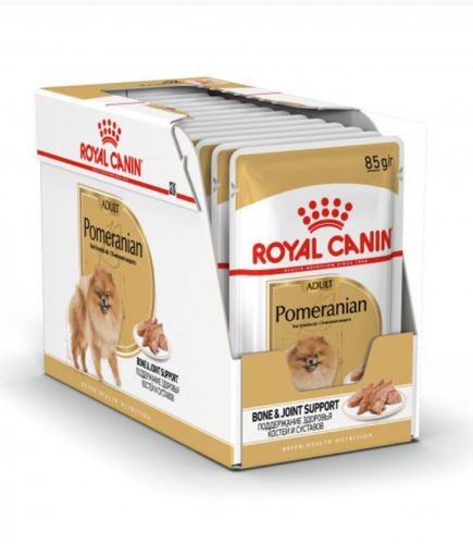 Royal Canin Pomeranian Adult - Pomerániai törpespicc felnőtt kutya nedves táp 12 x  85 g