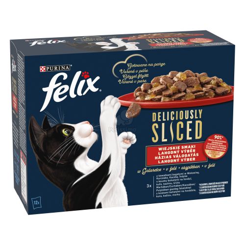 Felix Deliciously Sliced házias válogatás aszpikban 4 x  80 g